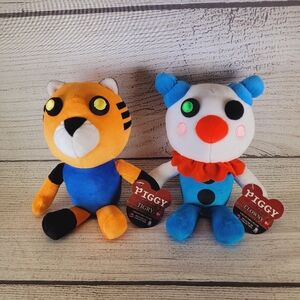 Roblox Piggy Clowny & Tigry Plush 9" New Serie 1